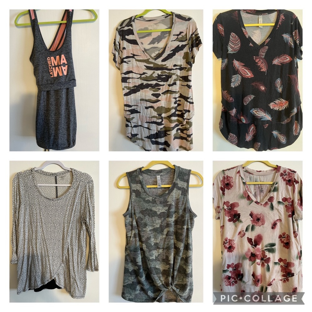 Bundle 5 Latched Mama, 1 Motherhood Tops